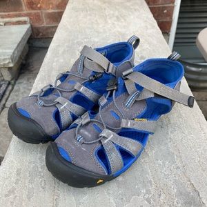 KEEN Boys Seacamp II CNX Sport Sandals Blue Grey  - Us Sz 6